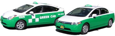 San Francisco Hybrid Taxi Cabs are Green