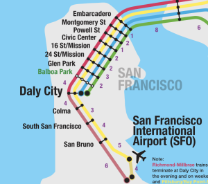 BART Map San Francisco